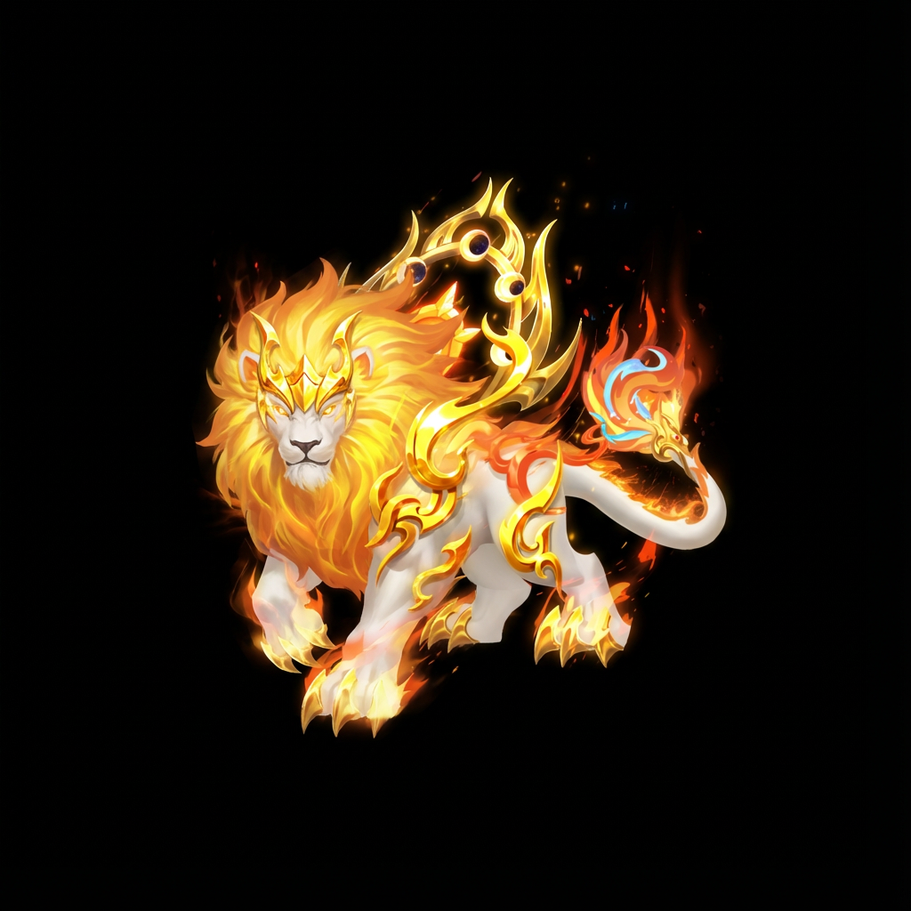 AI generated image using NANO_BANANA_PRO: A lion's front facing the camera, running, black background