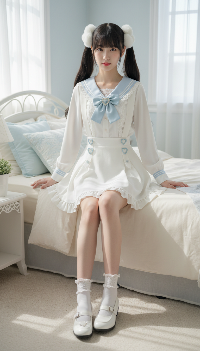 AI generated image using NANO_BANANA: 1 girl, (tall), 16 years old, Japanese, (slender), (long legs, thin legs), high ...