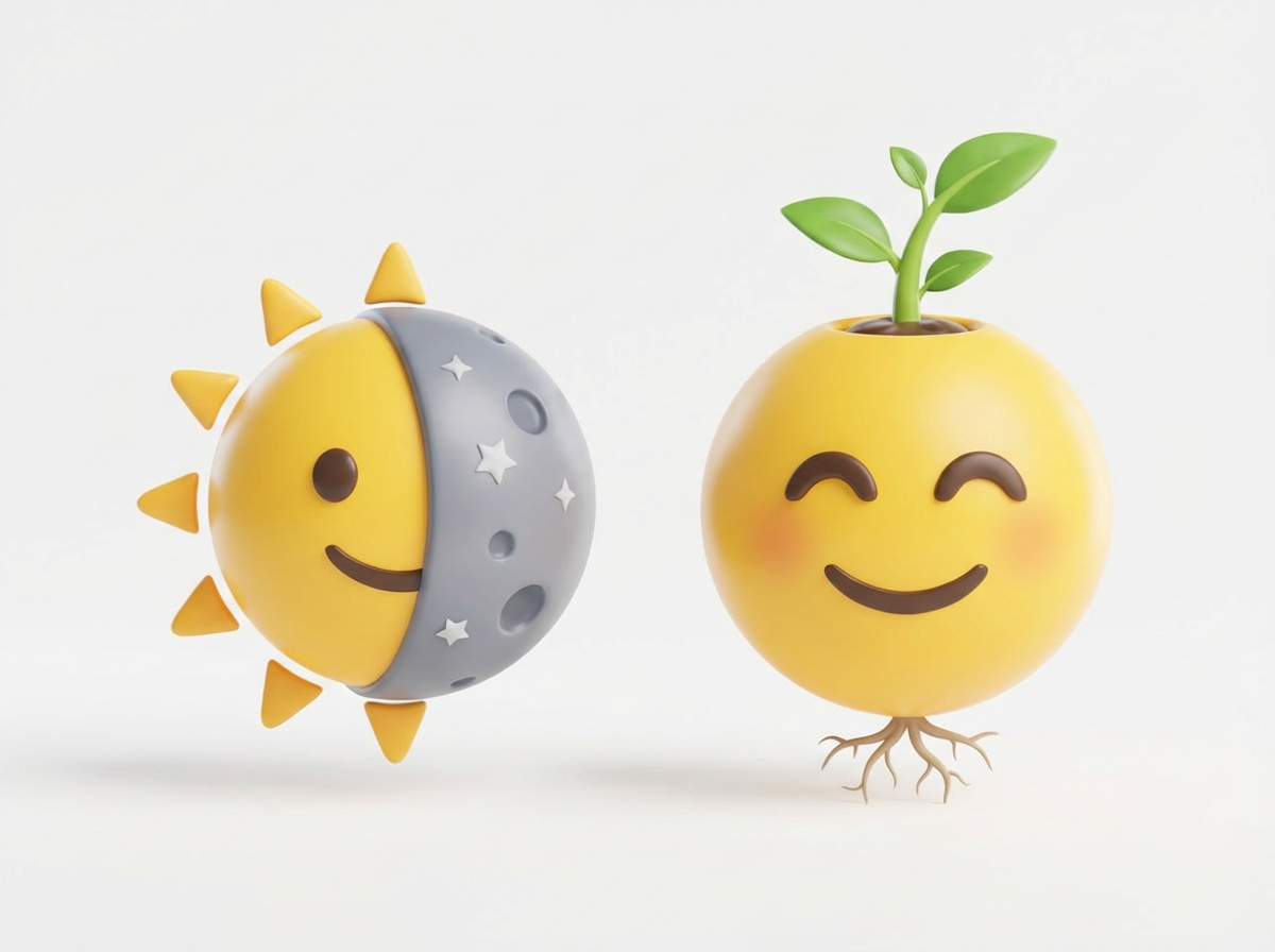 AI generated image using NANO_BANANA_PRO: Based on the visual style of the reference image, generate for me: half moon and...