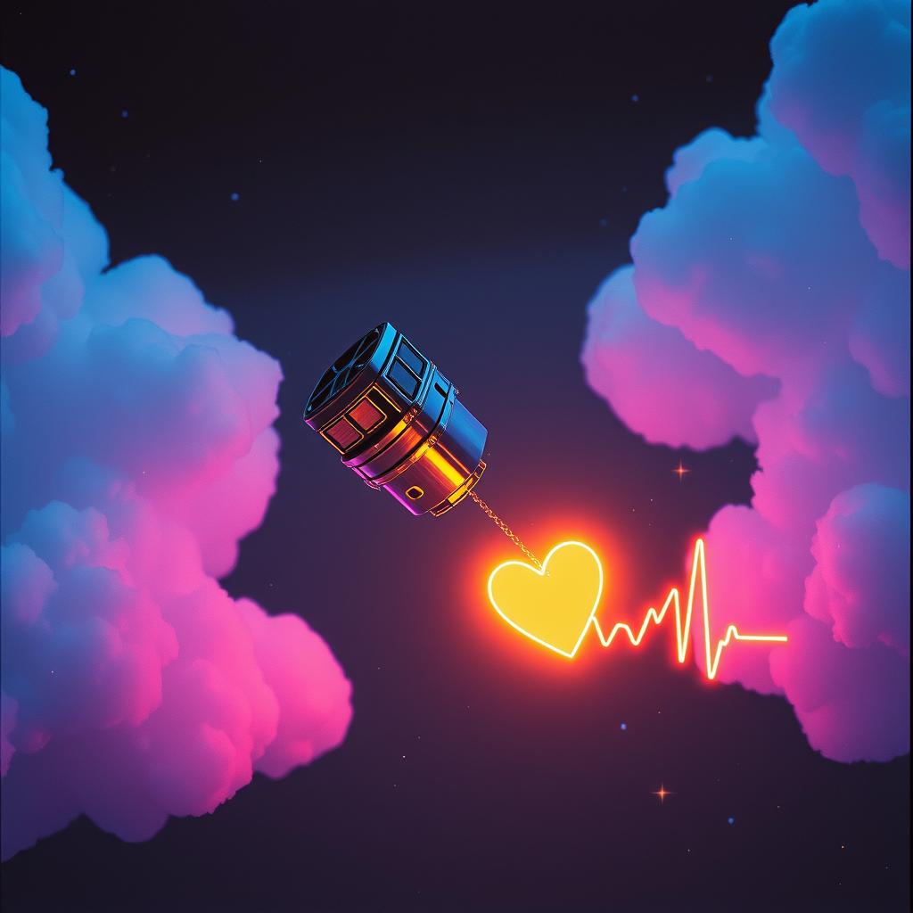 AI generated image using AI: lo-fi, alt pop, city pop