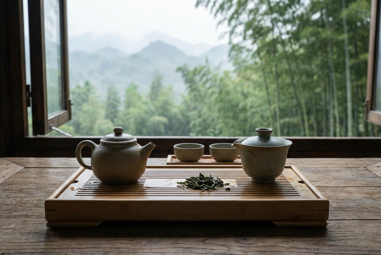 AI generated image using NANO_BANANA_PRO: Chinese tea, no text