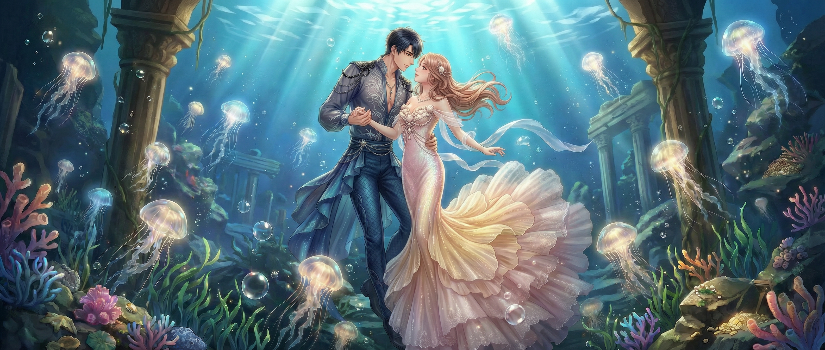 AI generated image using NANO_BANANA_PRO: Remove the two pillars on both sides of the character—specifically, the two in t...