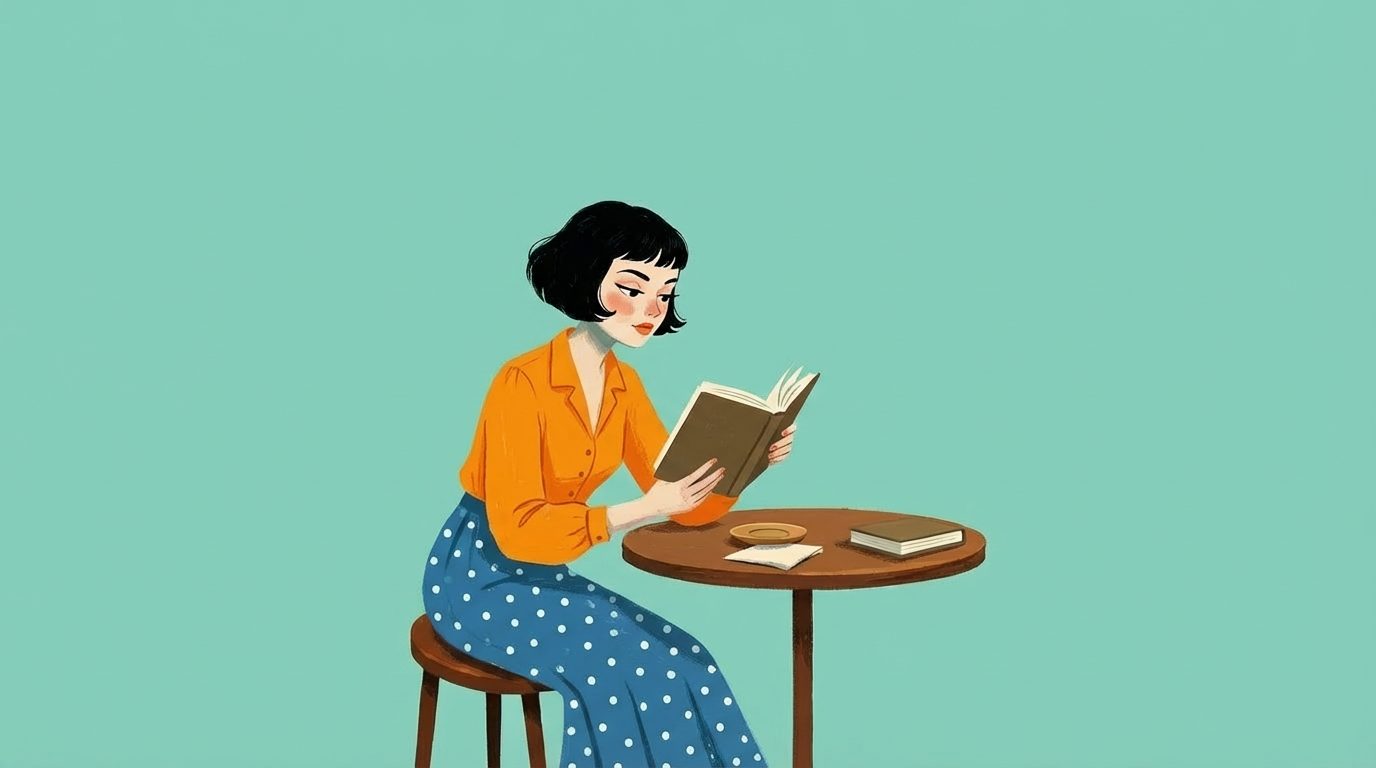 AI generated image using NANO_BANANA_PRO: Make the character in the picture look like they are reading a book. Change the ...