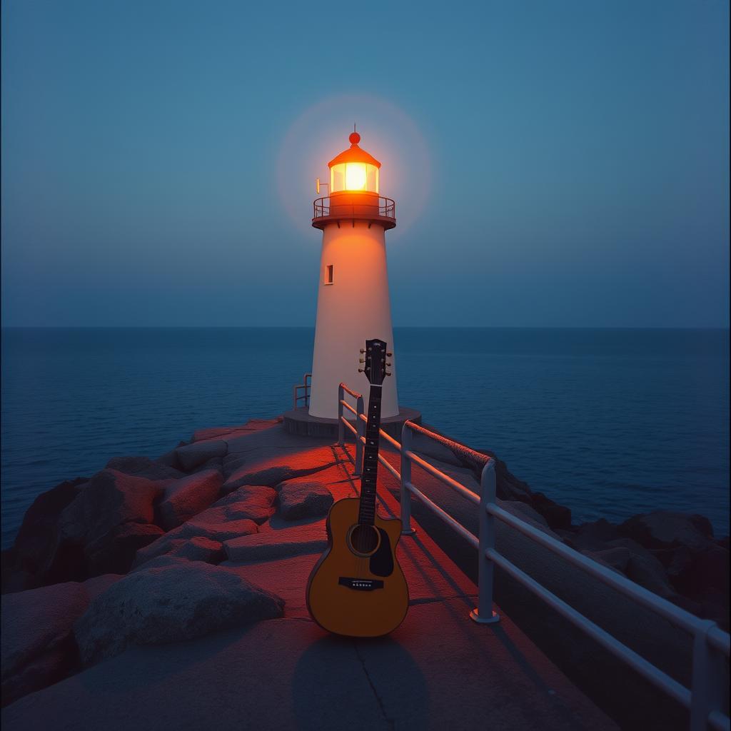 AI generated image using AI: lo-fi folk / breathy monotone vocal / minimalist acoustic