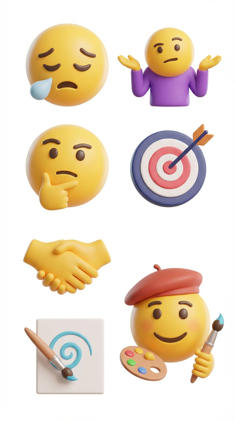 AI generated image using NANO_BANANA_PRO: Based on the artistic style of the reference image, generate for me: helpless, s...