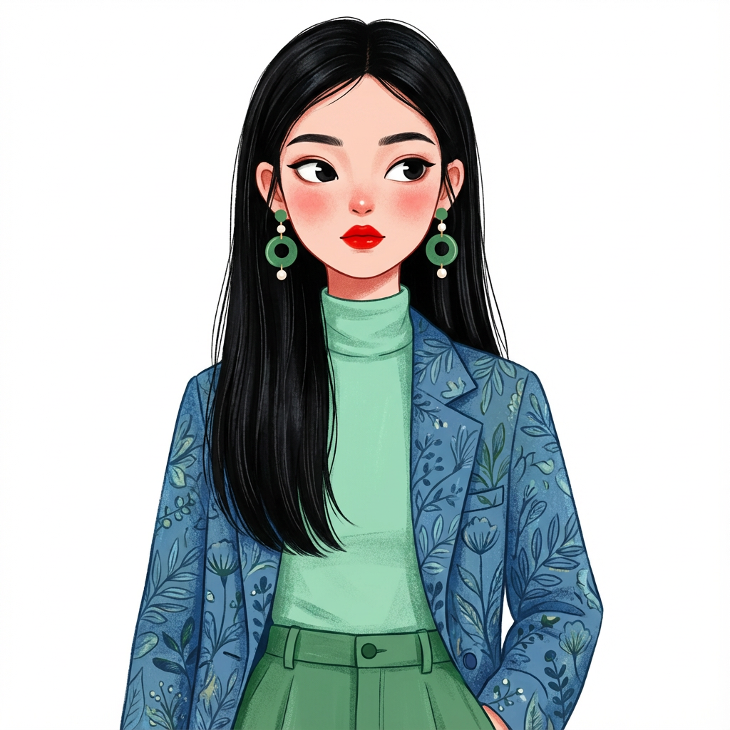 AI generated image using NANO_BANANA_PRO: Masterpiece, best quality, modern cute illustration style, modern fashionable sw...
