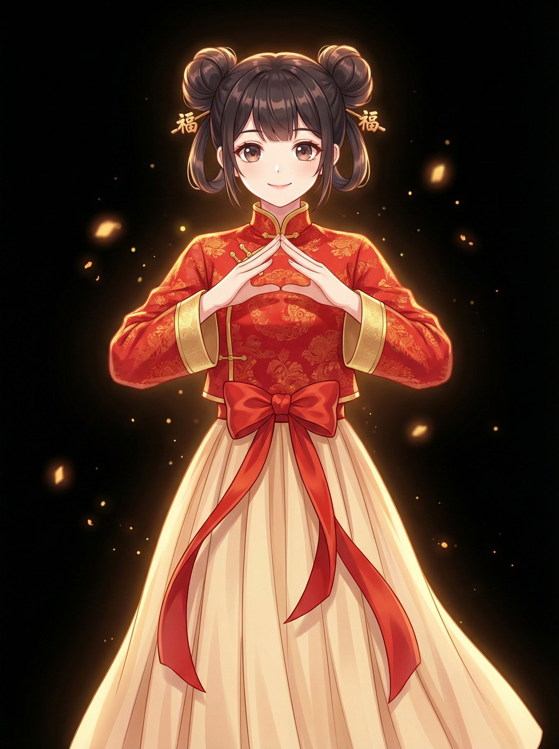 AI generated image using NANO_BANANA_PRO: Referencing the image style, an energetic anime girl, full body shot, front view...