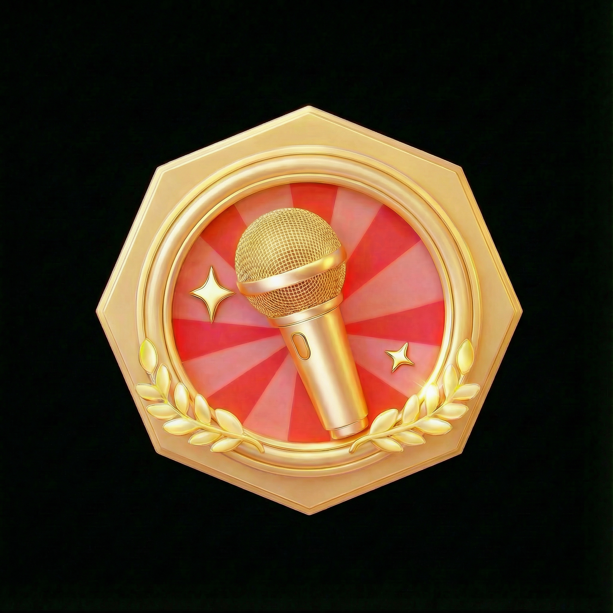 AI generated image using NANO_BANANA_PRO: Change the bottom-most circular background to a polygon (with 8 sides), leaving ...