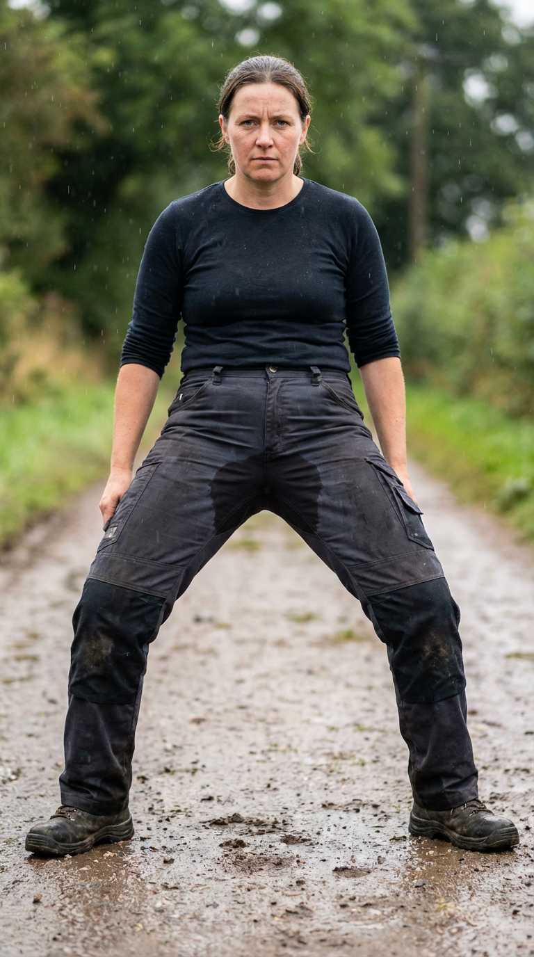 AI generated image using NANO_BANANA_PRO: A front-facing woman with her legs spread wide. Naked, her body is not covered b...