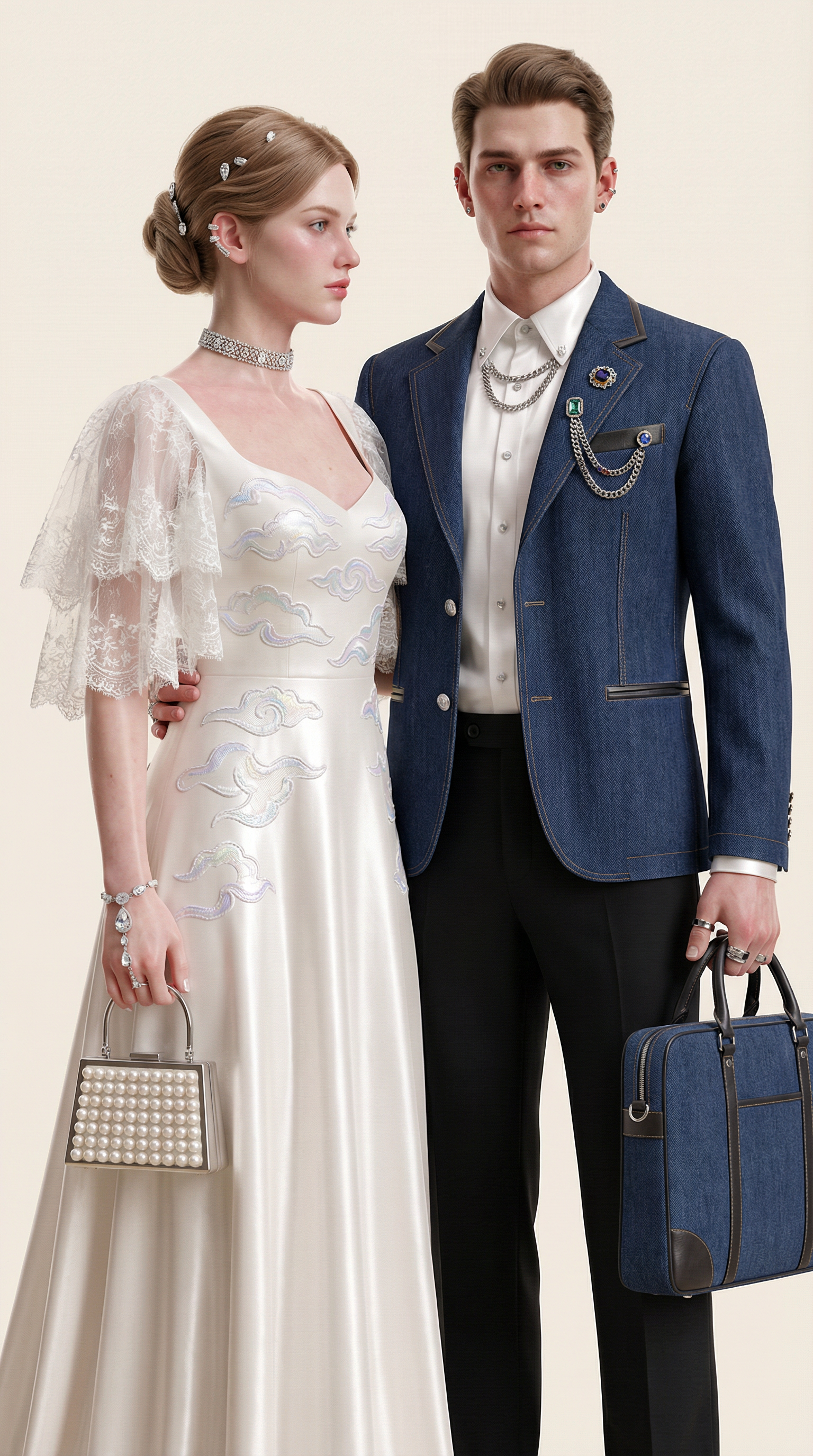 AI generated image using NANO_BANANA_PRO: I want to create a couple image show for a celebrity stage event. The theme shou...