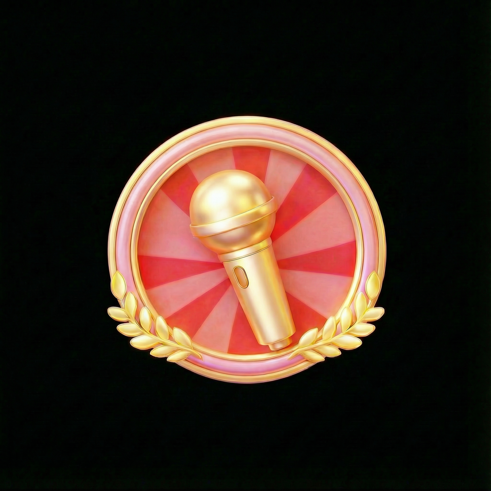 AI generated image using NANO_BANANA_PRO: 3D microphone, remove the gems from the microphone, remove the bow decoration, a...