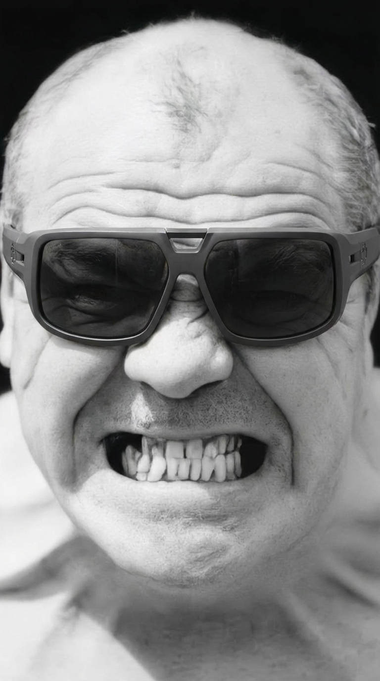 AI generated image using NANO_BANANA_PRO: Place these sunglasses on this persona