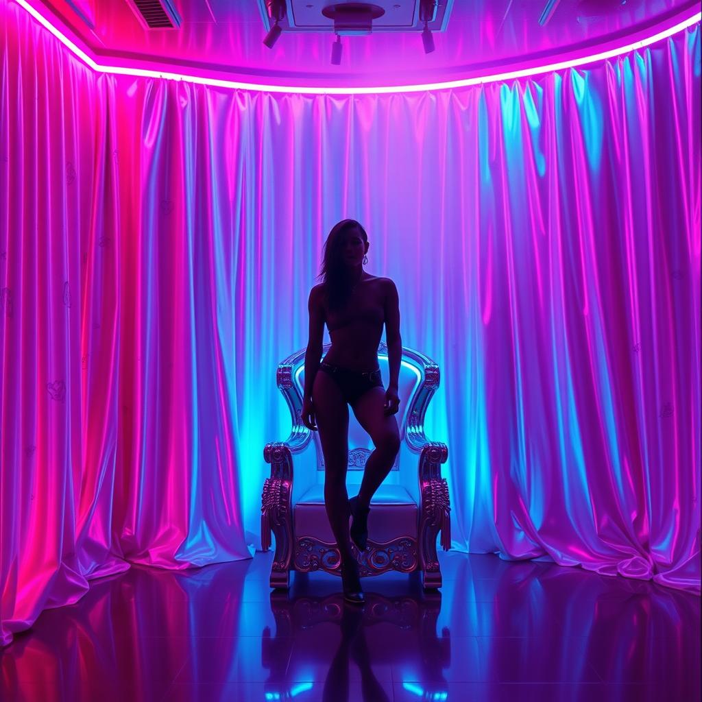 AI generated image using AI: A high-energy electronic track with a driving beat and prominent bassline, The s...