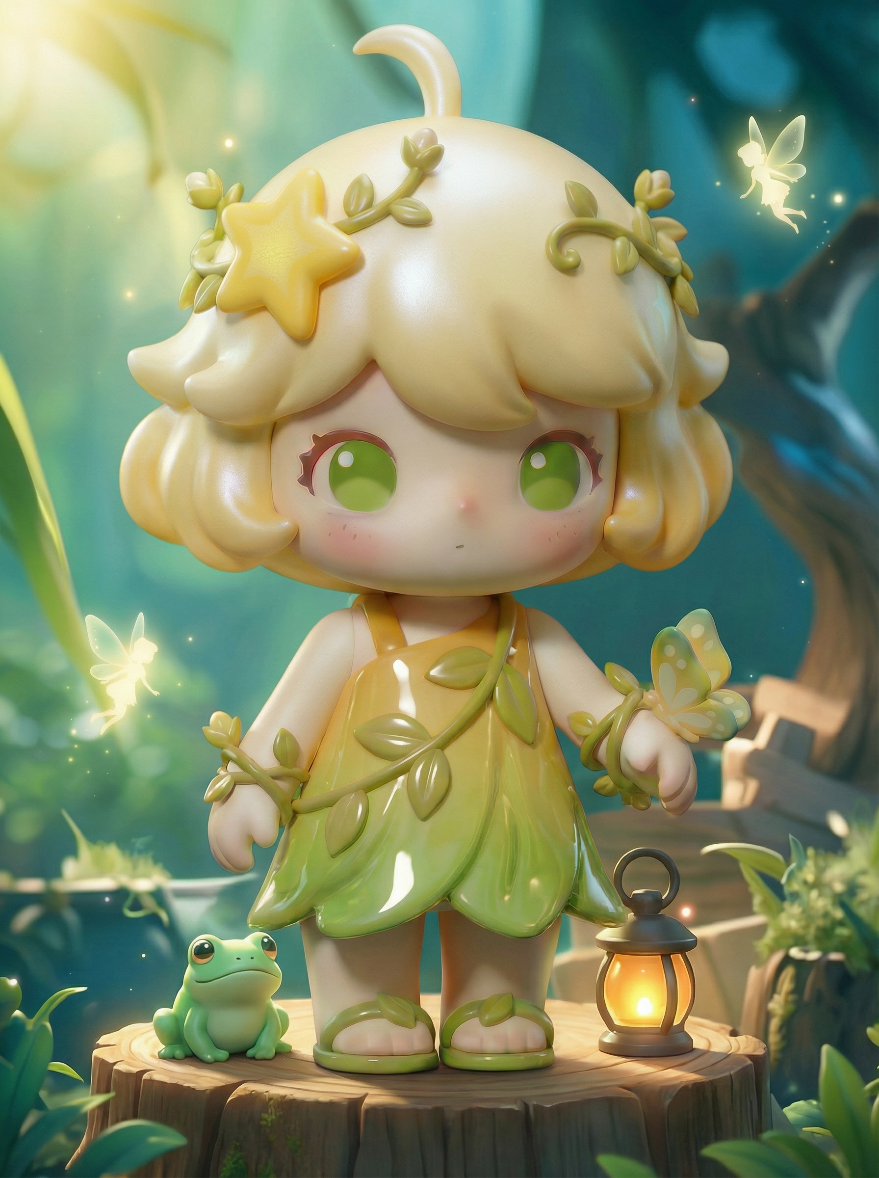 AI generated image using NANO_BANANA_PRO: Enhance texture, Pop Mart texture