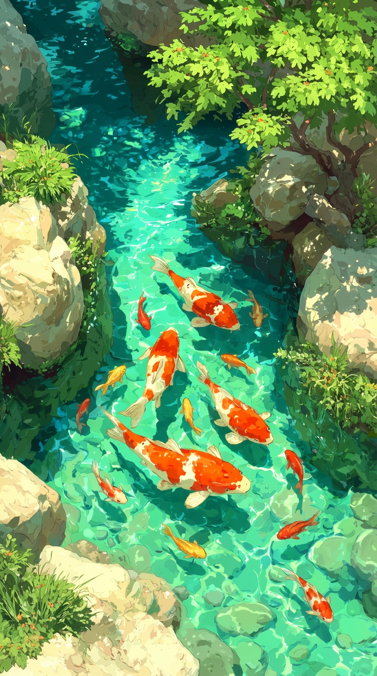 AI generated image using NANO_BANANA_PRO: Generate a similar image with more vibrant colors, featuring both large and smal...