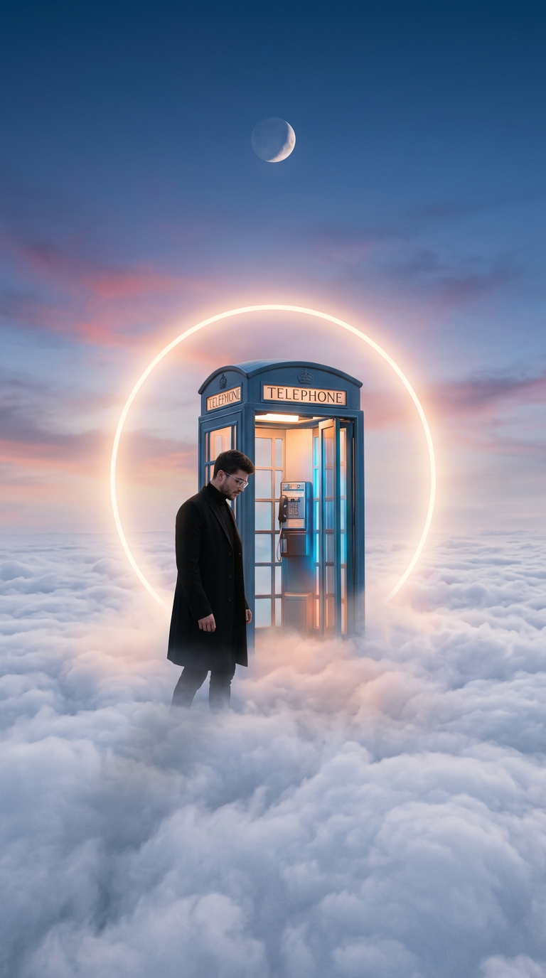 Dreamlike Cloud Telephone Booth
