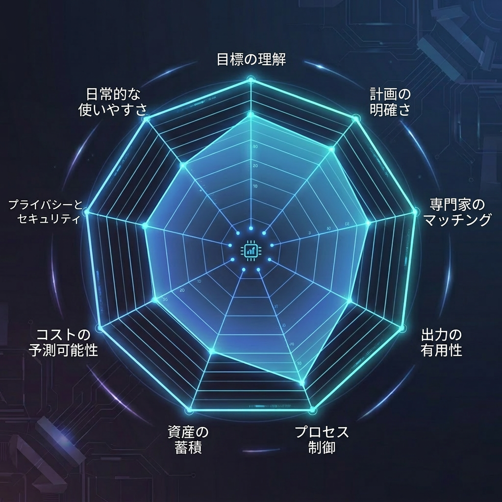 AIエージェント評価レーダー