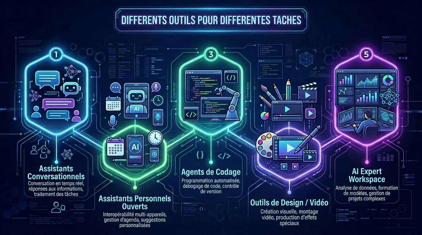 Différents outils pour différentes tâches