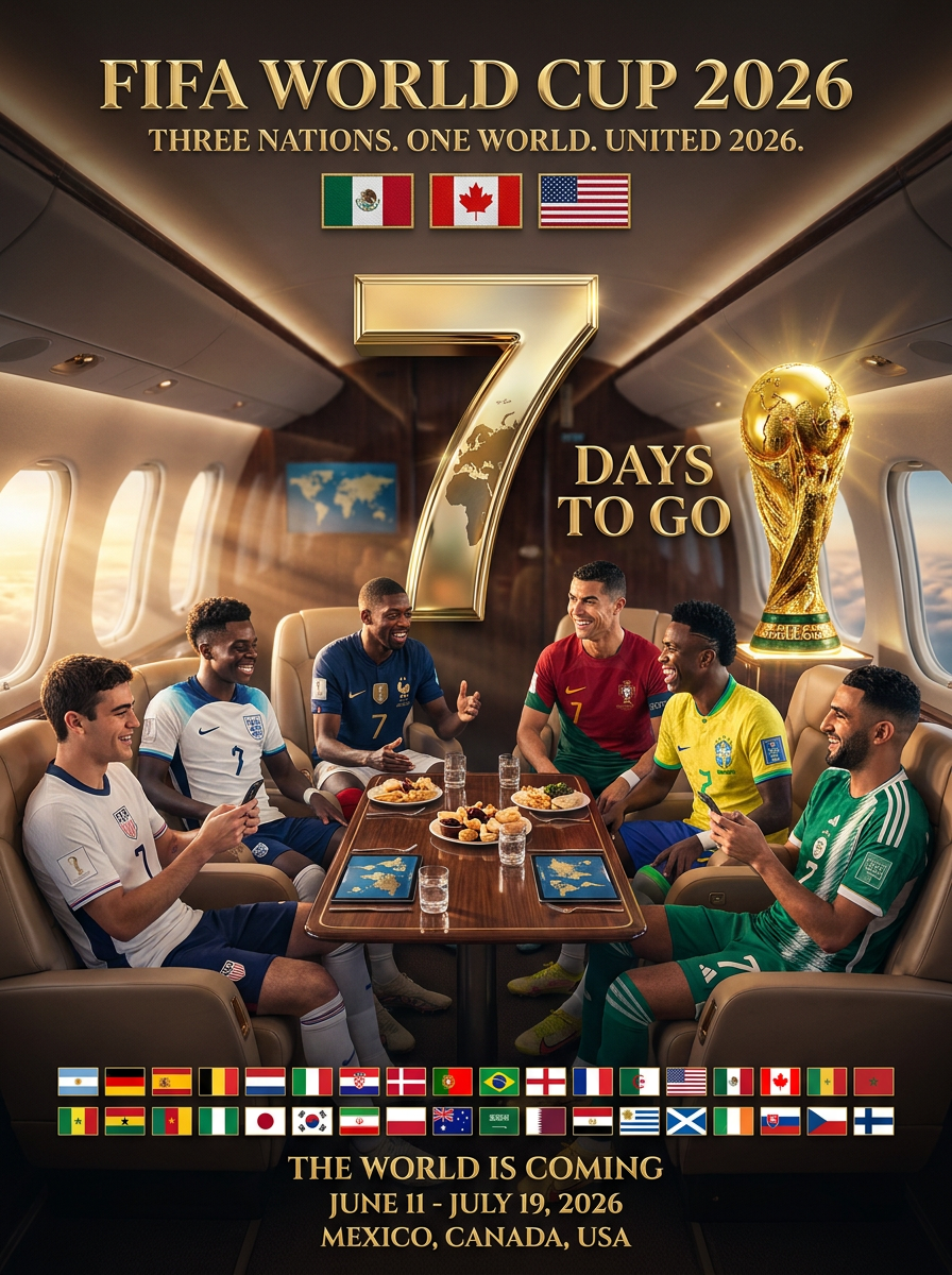 FIFA World Cup 2026 7 Day Countdown Poster