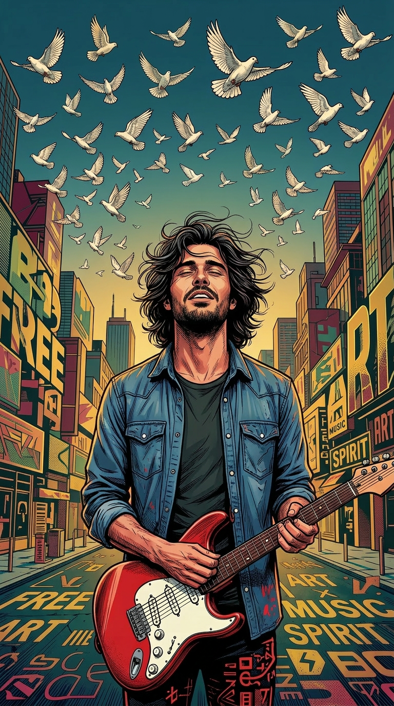 Alternative Music Poster Premium Color