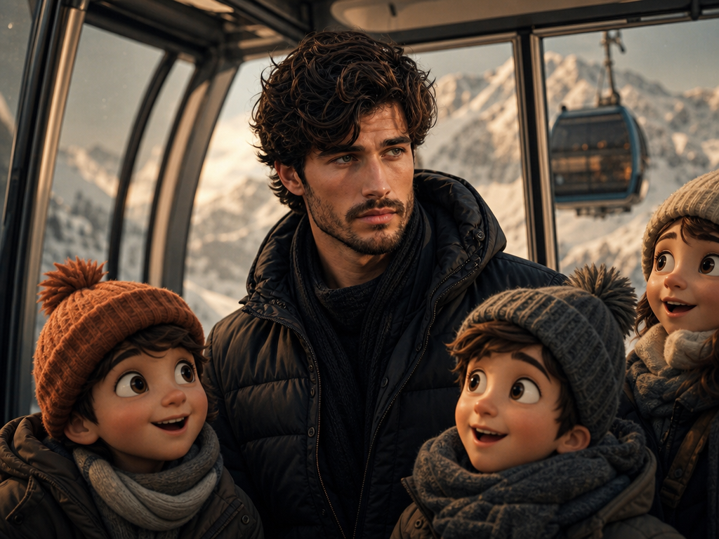 Portrait in Zootopia cable car